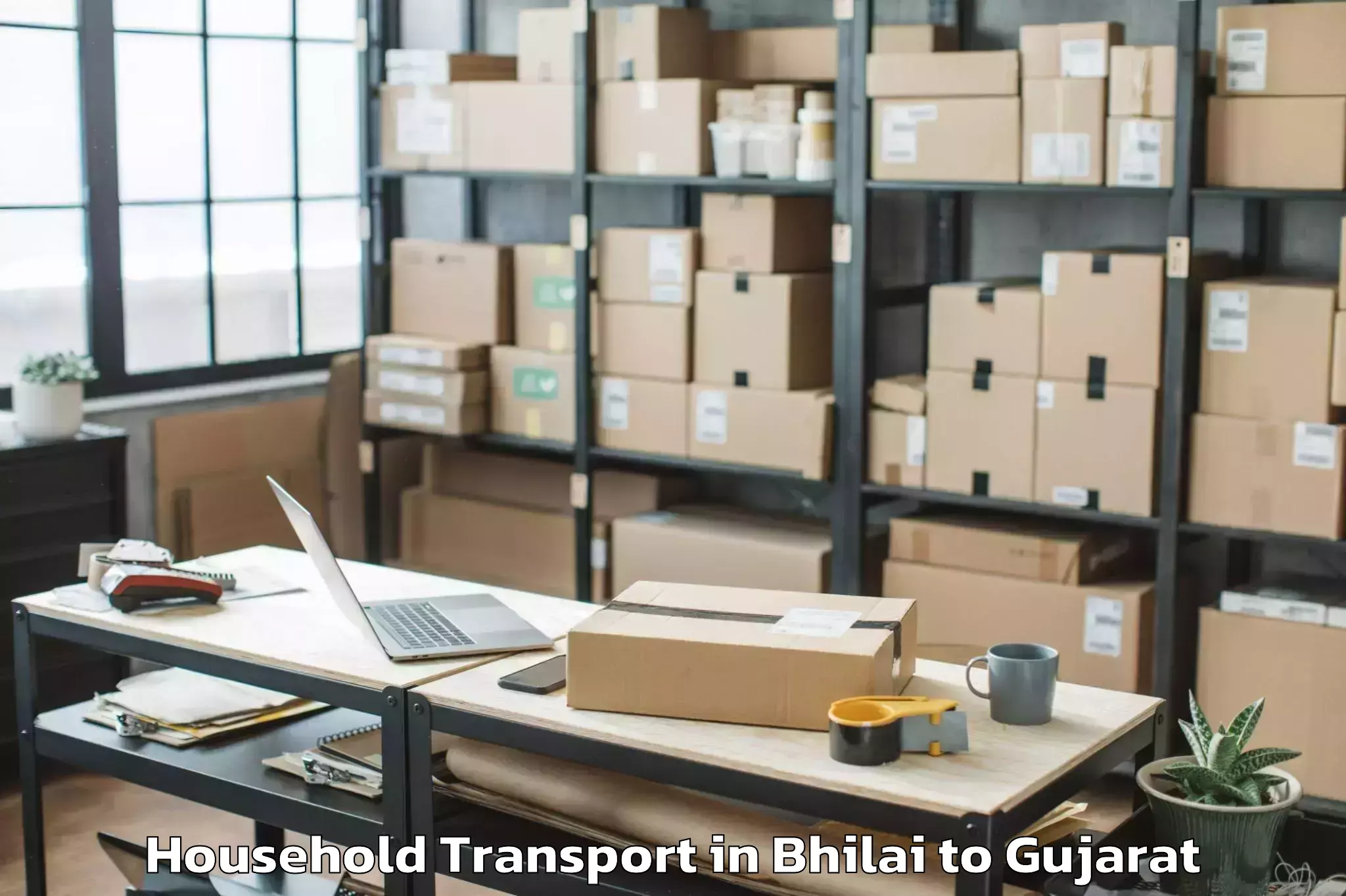 Bhilai to Surat City Household Transport Booking